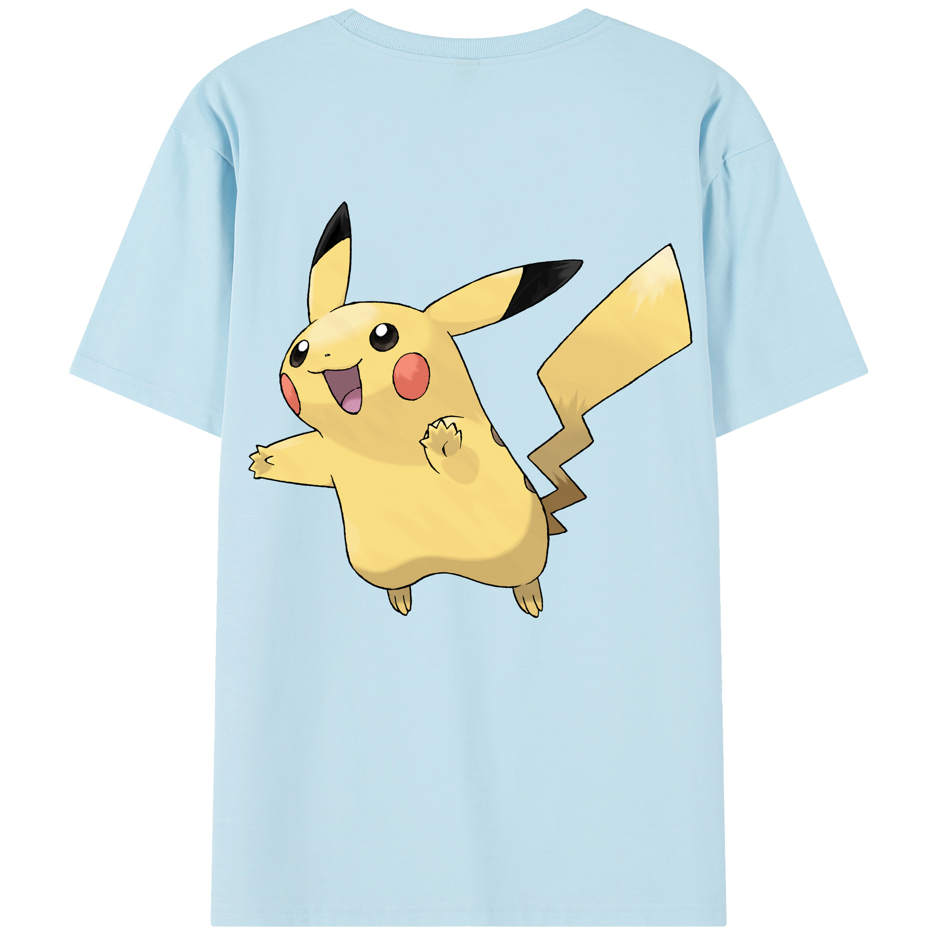 （画像用） ポケットモンスター Pokémon 綿100％半袖Tシャツ（背面プリント）